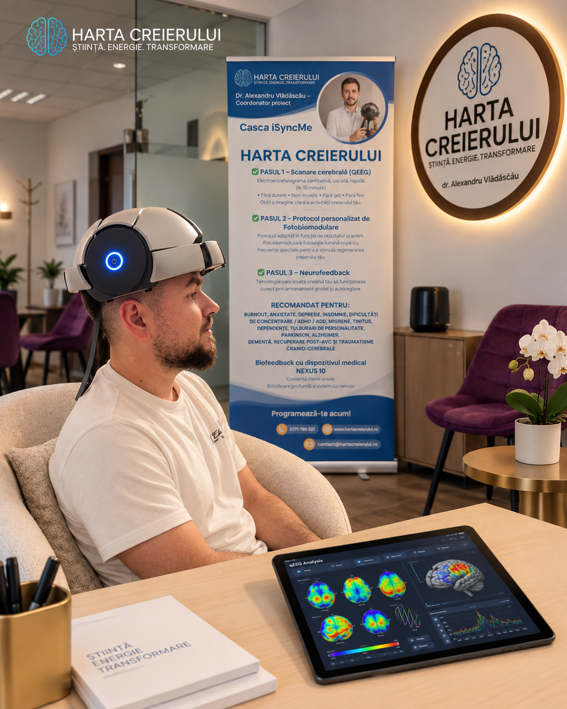 brainmapping qEEG – hartă a activității cerebrale