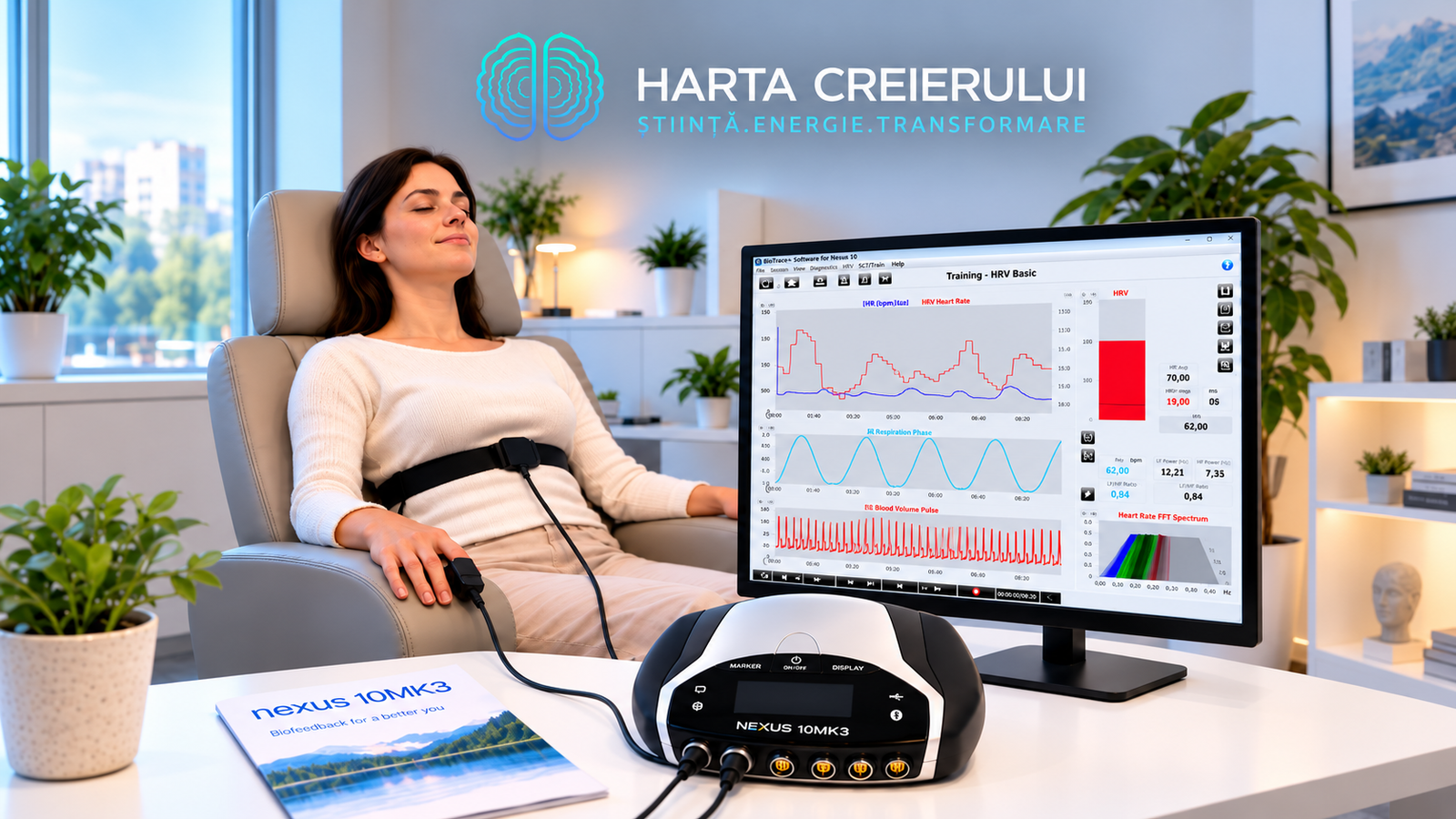 Biofeedback HRV la Harta Creierului, București