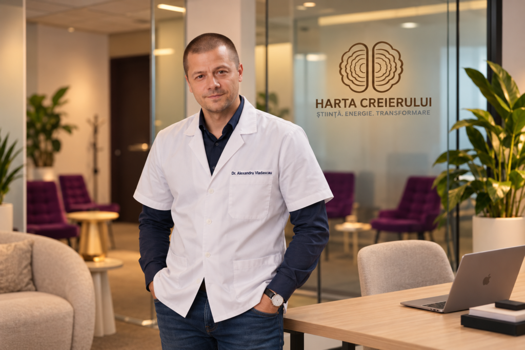 Prima programare brainmapping la Harta Creierului – Dr. Alexandru Vlădășcău în cabinetul din București
