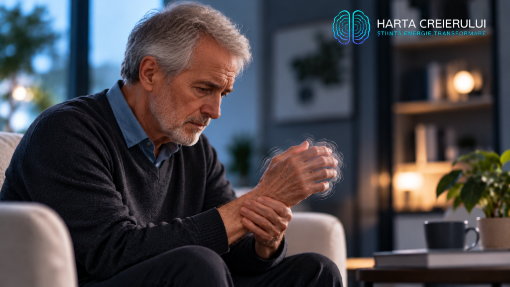Parkinson – tremorul mâinii la un bărbat vârstnic, Harta Creierului