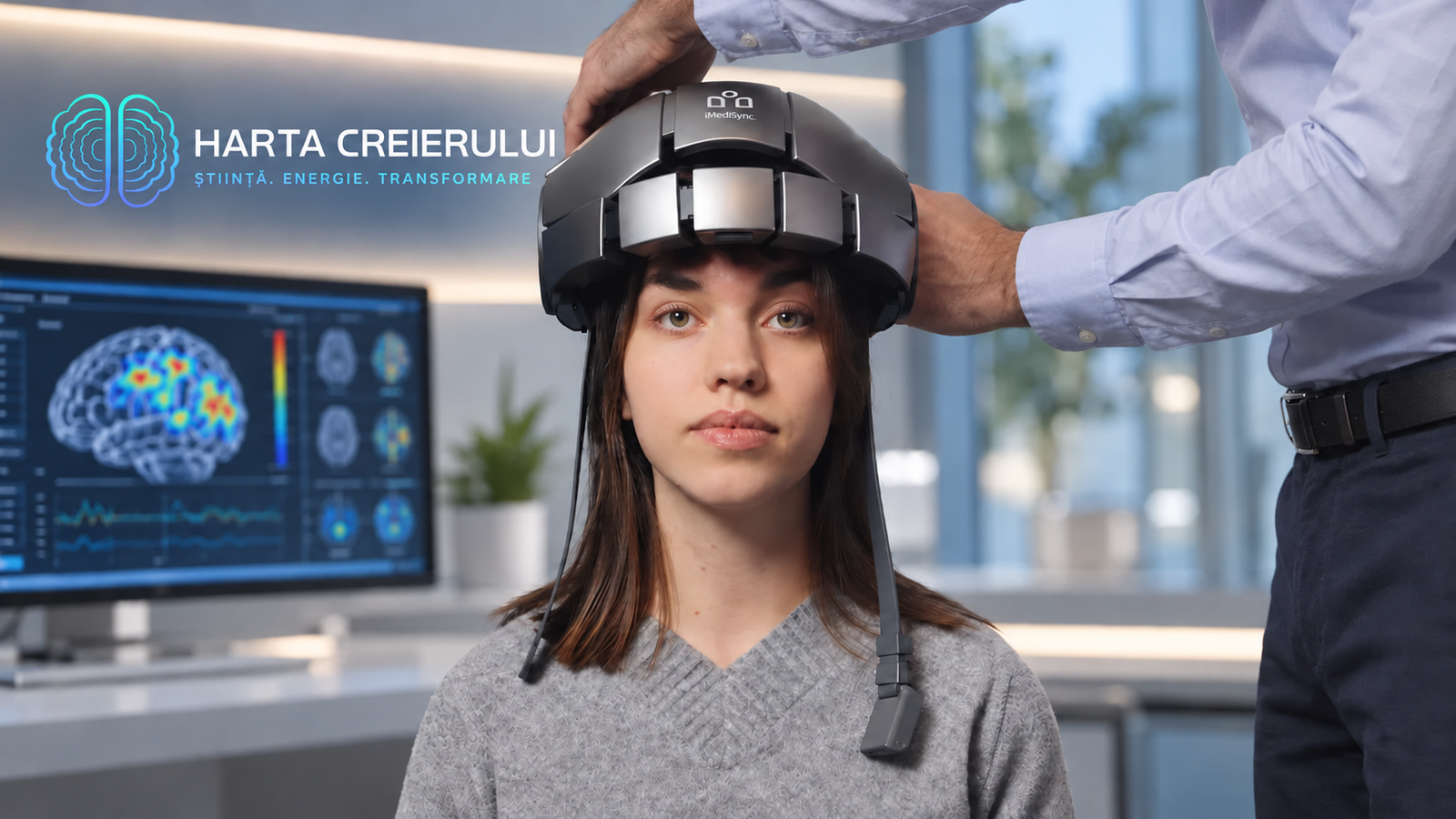 Montarea căștii iSyncMe pentru Brainmapping qEEG – Harta Creierului